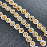 Shell Eye Beads Evil Eye Charms Freshwater Beads DIY Jewelry Making