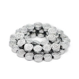 Silver Hematite Stone Rose Flower Spacer Beads 6/8/10MM