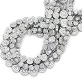 Silver Hematite Stone Rose Flower Spacer Beads 6/8/10MM
