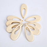 Teardrop Shape 62x27mm Wooden Pendants for DIY Jewelry Making