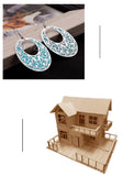 Teardrop Shape 62x27mm Wooden Pendants for DIY Jewelry Making