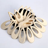 Teardrop Shape 62x27mm Wooden Pendants for DIY Jewelry Making