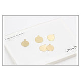 Copper Disc Earring Pendant DIY Jewelry Accessories 12pcs
