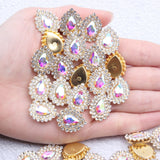 Flatback Claw Rhinestones 7x10mm 200pcs Sewing Crystals Stones