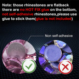 SS3-SS30 Crystal AB Flatback Rhinestones Non Hotfix