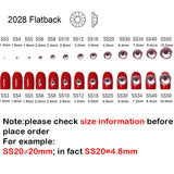 SS3-SS30 Crystal AB Flatback Rhinestones Non Hotfix