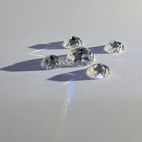 Flatback Round Synthetic Moissanite Diamond for Jewelry Making