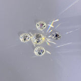 Flatback Round Synthetic Moissanite Diamond for Jewelry Making