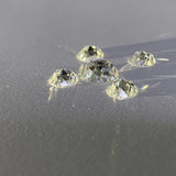 Flatback Round Synthetic Moissanite Diamond for Jewelry Making