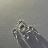 Flatback Round Synthetic Moissanite Diamond for Jewelry Making
