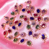 10Pcs DIY Multicolor Rhinestones for Earrings Necklaces