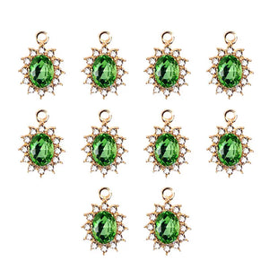 10Pcs DIY Multicolor Rhinestones for Earrings Necklaces