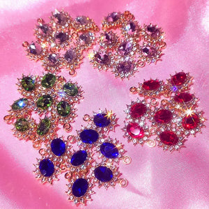 10Pcs DIY Multicolor Rhinestones for Earrings Necklaces