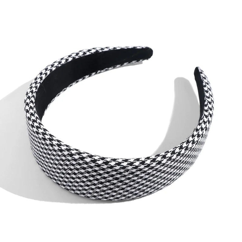 Plaid Striped Headbands Hairbands For Women