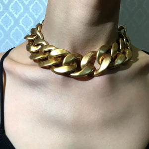 Punk Thick Chain Necklaces Women Hip Hop Choker Necklace Female Chunky