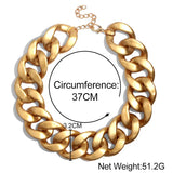 Punk Thick Chain Necklaces Women Hip Hop Choker Necklace Female Chunky