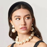 Simulated Pearl Drop Earrings Wedding Bridal Jewelry Accessory