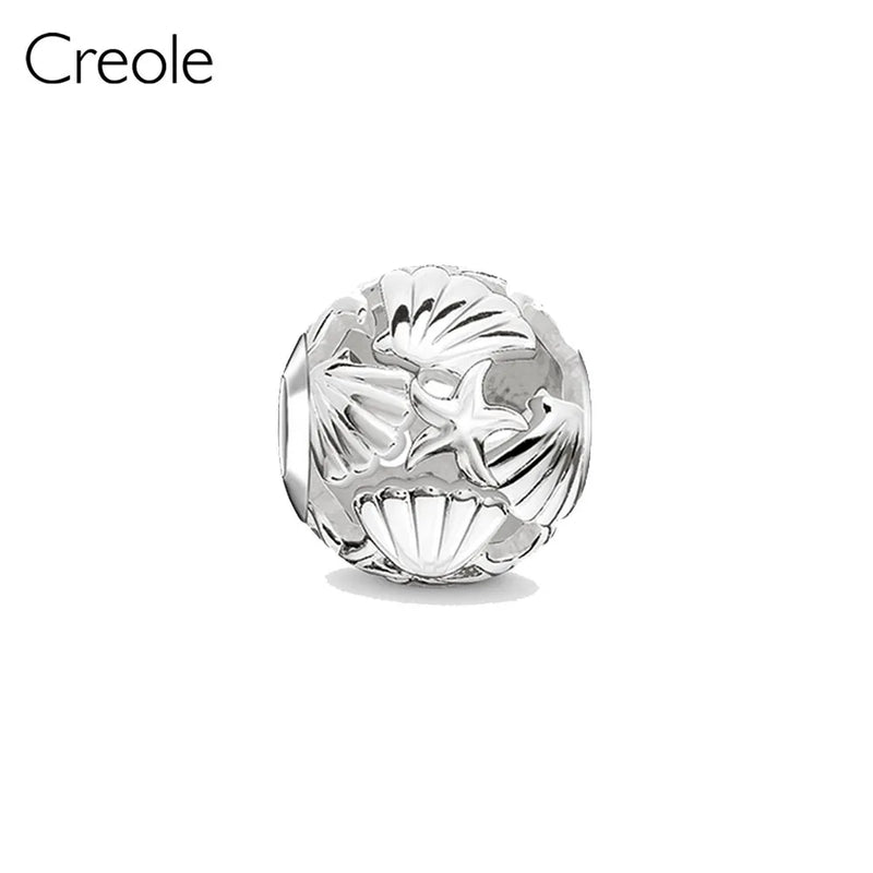 925 Silver Fleur-de-lis Lily Charm Beads
