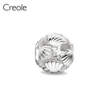 925 Silver Fleur-de-lis Lily Charm Beads