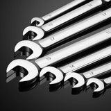 Flexible Pivoting Head Ratchet Wrench Spanner Metric Hand Tool 6mm-24mm