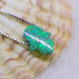 Silver Opal Stone Necklace for Women