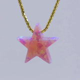 Silver Opal Stone Necklace for Women