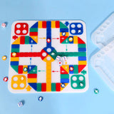 Flight Chess Board Silicone Mold DIY Gift Puzzle Game To Kids Epoxy Resin Mold