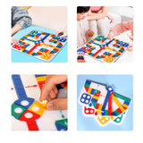 Flight Chess Board Silicone Mold DIY Gift Puzzle Game To Kids Epoxy Resin Mold