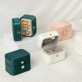 Portable Jewelry Box for Women Girls Travel Ring Earrings Organizer Mini Case