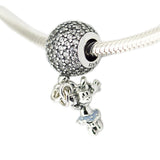 Floating Girl Mouse Beads 925 Silver Charms For DIY Jewelry Making
