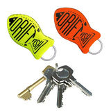 Neoprene Fish Shaped Floating Keychain Boat Key Float Ring