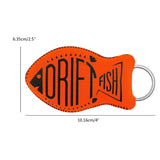 Neoprene Fish Shaped Floating Keychain Boat Key Float Ring