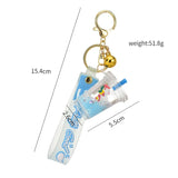 Liquid Pearl Unicorn Glitter Keychain Bag Pendant Gift