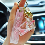 Liquid Pearl Unicorn Glitter Keychain Bag Pendant Gift