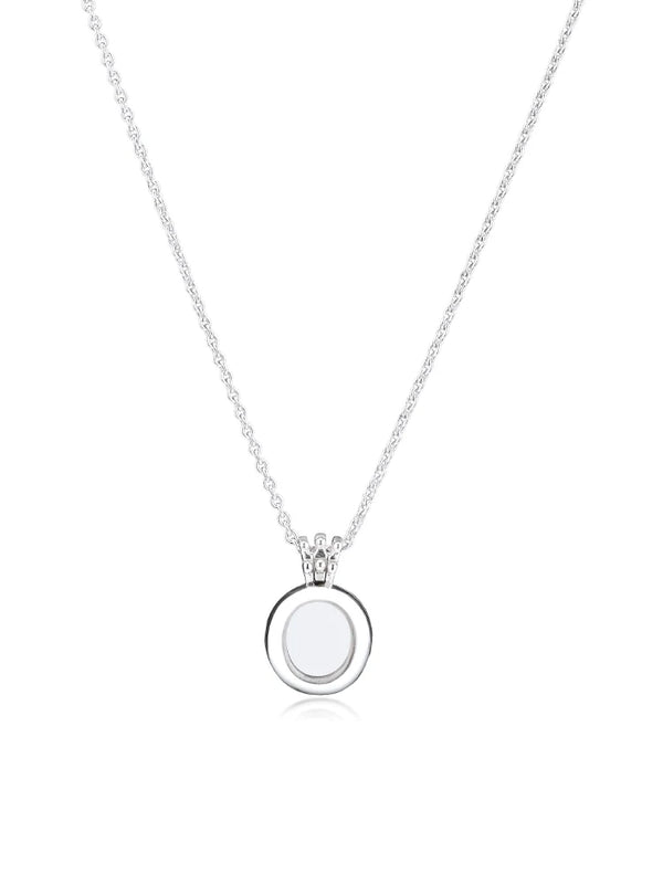 Crown O Necklace 925 Sterling Silver Necklaces for Women