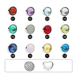 925 Sterling Silver Floating Locket Necklace with Birthstones Heart Crystals