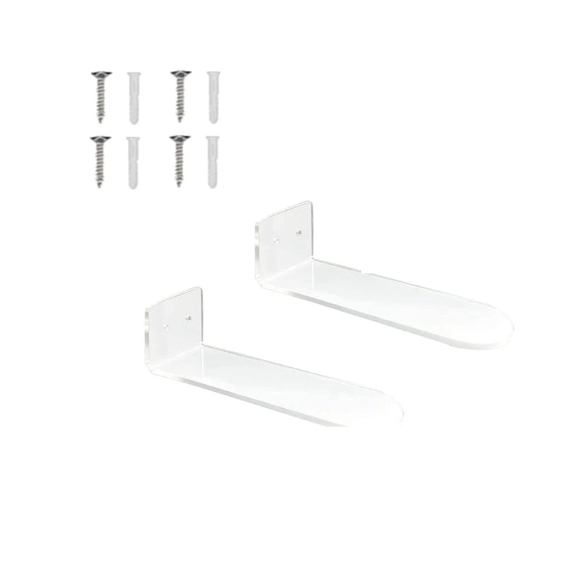 Clear Acrylic Floating Shoe Display Shelves - Wall Mount Showcase Sneaker
