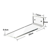 Clear Acrylic Floating Shoe Display Shelves - Wall Mount Showcase Sneaker