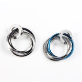 Stainless Steel Three Rings Necklace Pendant Charms for Bracelet Making