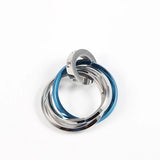 Stainless Steel Three Rings Necklace Pendant Charms for Bracelet Making