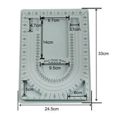 Flocked Bead Board Jewelry Making Measuring Tool DIY Organizer