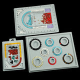 Flocked Bead Board Jewelry Making Measuring Tool DIY Organizer
