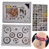 Flocked Bead Board Jewelry Making Tool Organizer Tray