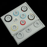 Flocked Bead Board Jewelry Making Measuring Tool DIY Organizer