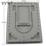 Flocked Bead Board Bracelet Beading Jewelry Organiser Tray DIY Craft Tool