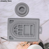 Flocked Bead Board DIY Bracelet Necklace Beading Jewelry Making Organizer Tray