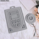 Flocked Bead Board DIY Bracelet Necklace Beading Jewelry Making Organizer Tray