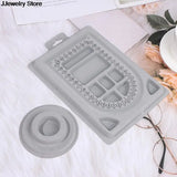 Flocked Bead Board DIY Bracelet Necklace Beading Jewelry Making Organizer Tray