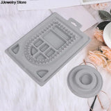 Flocked Bead Board DIY Bracelet Necklace Beading Jewelry Making Organizer Tray