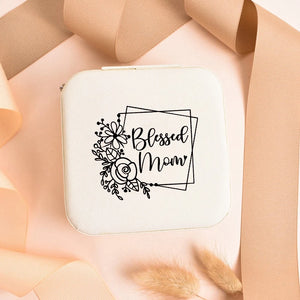 Floral Hexagon Jewelry Box Organizer for Rings and Earrings